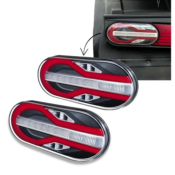 PAR LANTERNA TRASEIRA MODULO R PARA RANDON CARRETA SINALSUL