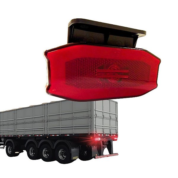 LANTERNA LATERAL EXCLUSIVE E-VISION COM GUIA DE LUZ VERMELHO