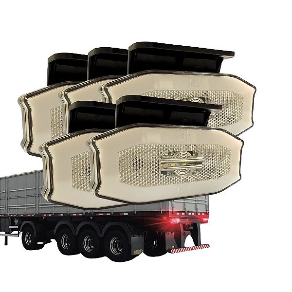 KIT 5 LANTERNA LATERAL EXCLUSIVE E-VISION GUIA LUZ CRISTAL