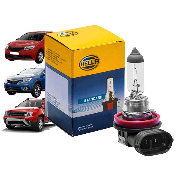 LAMPADA AUTOMOTIVA PARA RENAULT SANDERO DUSTER LOGAN H16 12V