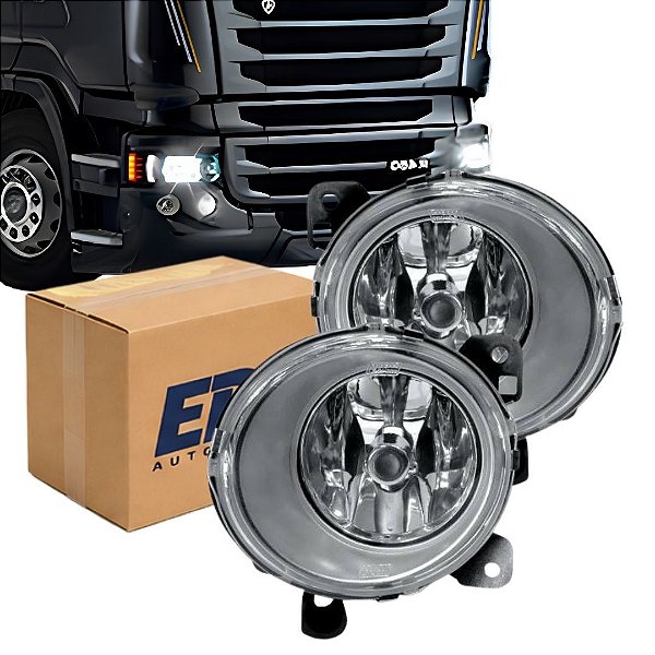 PAR FAROL AUXILIAR NEBLINA PARA SCANIA SÉRIE 5 APOS 2007 EDN