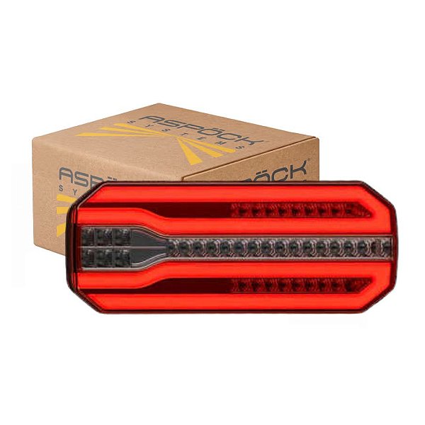 LANTERNA TRASEIRA SYMLED ORIGINAL ASPOCK PARA CARRETA NIJU