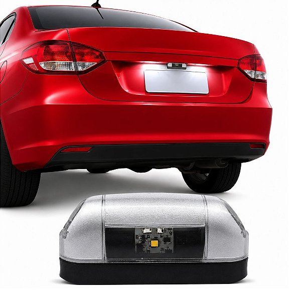 LANTERNA PLACA LED BIVOLT UNIVERSAL CAMINHAO CARRO REBOQUE