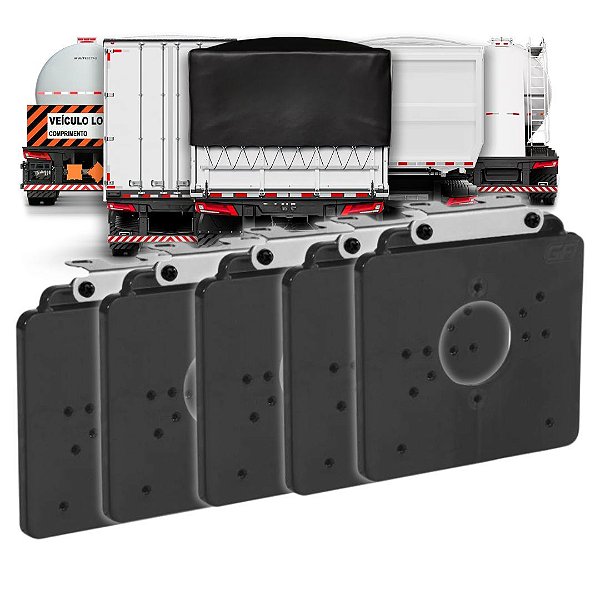 KIT 5 SUPORTE FLEXIVEL LANTERNA UNIV PARA CARRETA CAMINHAO