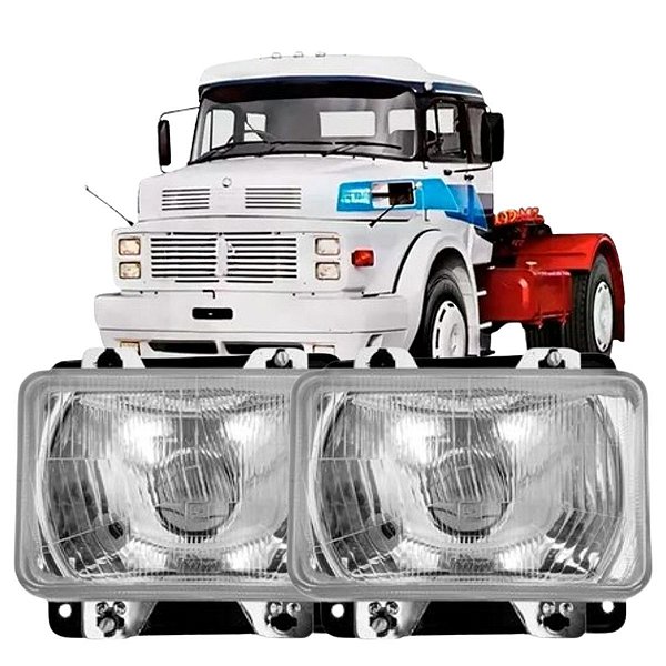PAR FAROL PARA MERCEDES BICUDO F36VSC 93-04  C/ SUPORTE NINO