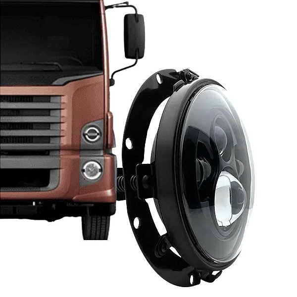 KIT FAROL PRINCIPAL COM SUPORTE ANGEL EYES LED UNIV BIVOLT