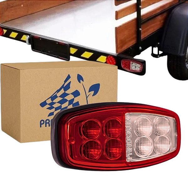 LANTERNA CARRETA REBOQUE UNIV BLINDADA LED LATERAL PRADOLUX