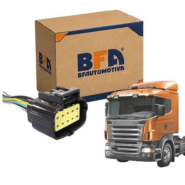 CHICOTE FAROL PRINCIPAL PARA SCANIA SERIE 5 10VIAS FEMEA