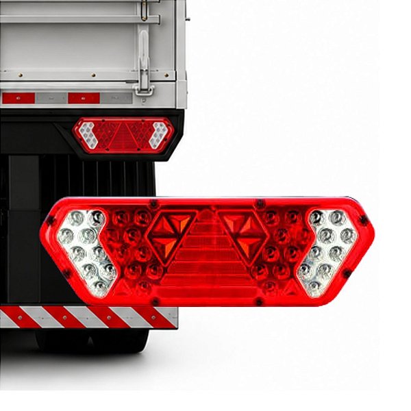 LANTERNA TRASEIRA LED BIVOLT PARA GUERRA COM PISCA LE GF