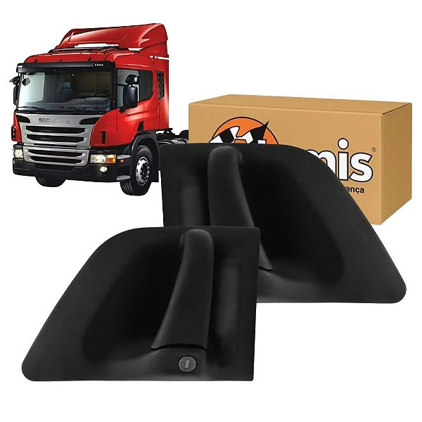 PAR MAÇANETA EXTERNA PARA SCANIA S4 S5 C/ CHAVE ATEMIS
