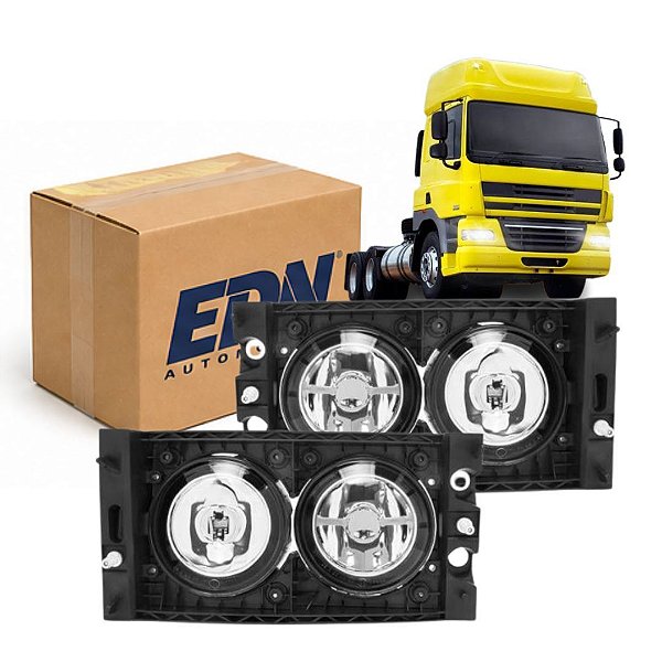 PAR FAROL AUXILIAR PARA DAF XF 2014 A 2020 MILHA NEBLINA