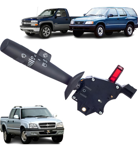 Chave Seta C/ Limpador S10 Blazer 95 A 2000 S/ Piloto Auto.