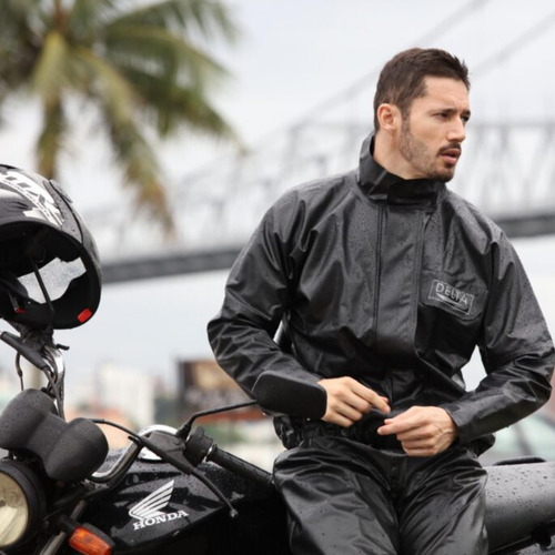 Conjunto Capa De Chuva Delta Flex Motoqueiro Moto Ciclista
