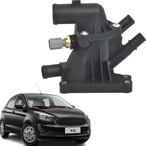 Valvula Termostatica Ford Ka 3 Cilindros Plastico Com Sensor