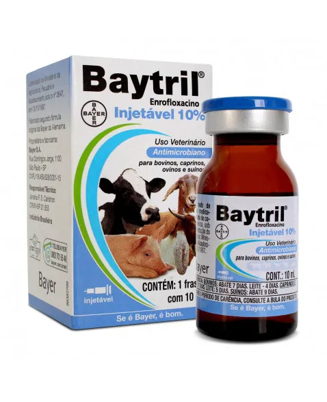 Baytril (injetavel 10% 10 Ml)