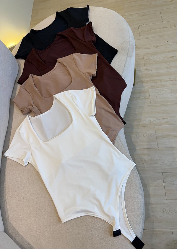 Body Manga - Decote Quadrado