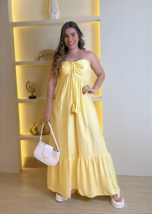 Vestido 2 em 1 -Amarelo