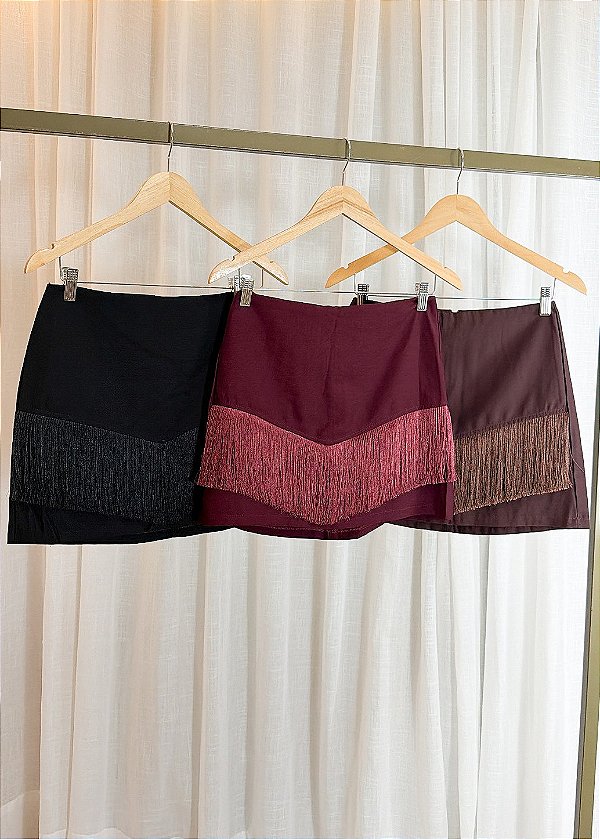 Short Saia de Franja