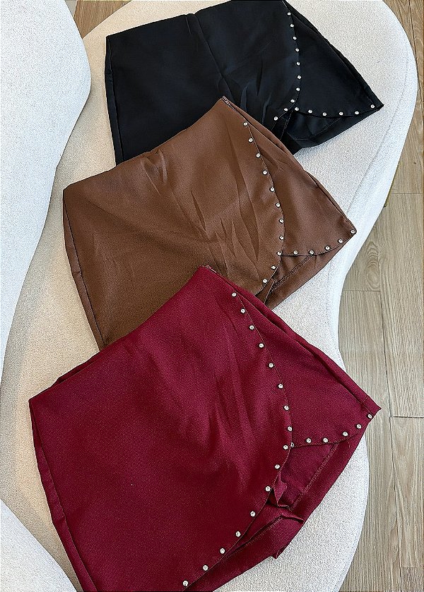 Short Alfaitaria com Strass