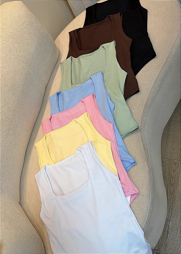 Body de Poliamida Feminino sem Bojo - Tamanho Único