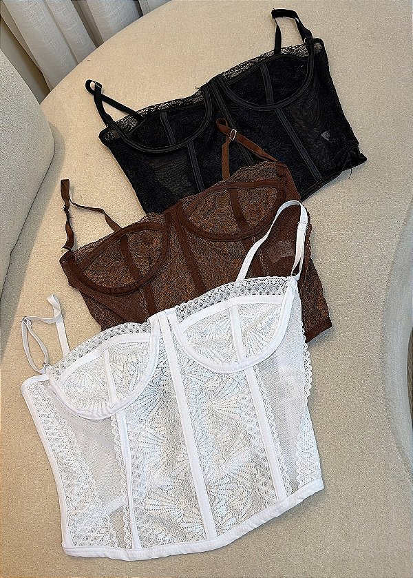 Corselet Feminino com Renda – Tamanho Único