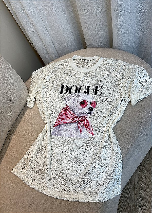 Blusa de Renda Dogue