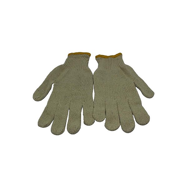 Luva Tricotada Branca Tam. 9/g - 12 Pares