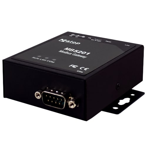 Gateway Modbus Ethernet para 1 Porta Serial RS 232/422/485 com conector DB9M