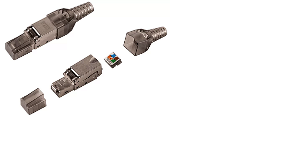 Modular Plug RJ 45 Encaixe Cat 6a