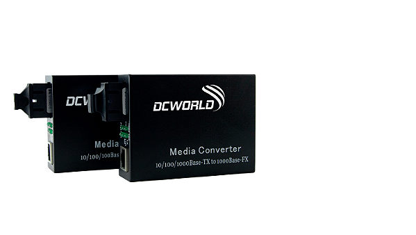 Conversor De Fibra 10/100/1000Mbps Multimodo SC