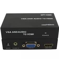 Conversor VGA para HDMI + Áudio