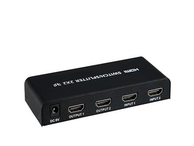 Switch/Splitter HDMI  2x 2  4K
