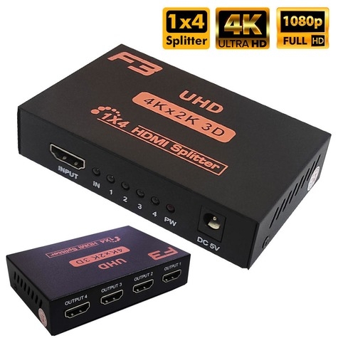 SPLITER HDMI 1X4 4K 60 Hz