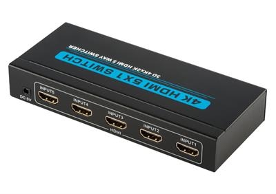 Switch HDMI 4K 5X1  COM CONTROLE