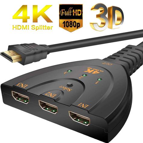 Switch HDMI 4K 3 X 1(com cabo)