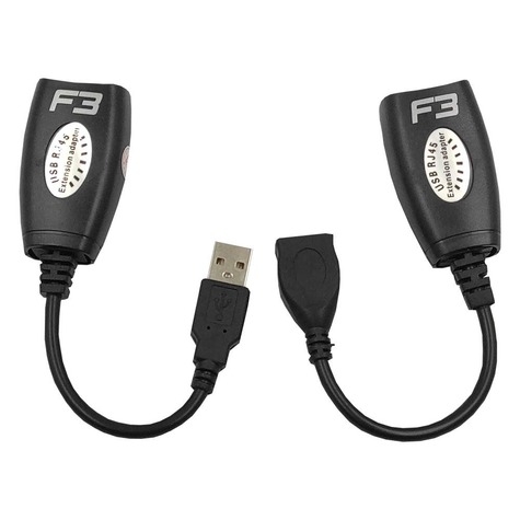 Extensor USB 2.0 Via  Cabo UTP até 45 metros