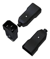 PLUGUE MACHO IEC320 C14 - 10A - 250V 2P+T