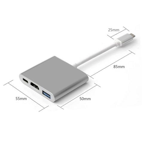 ADAPTADOR TIPO C PARA HDMI / USB 3.0 / TYPE C