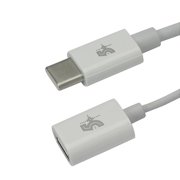 Cabo USB 2.0 Tipo C + USB A Fêmea