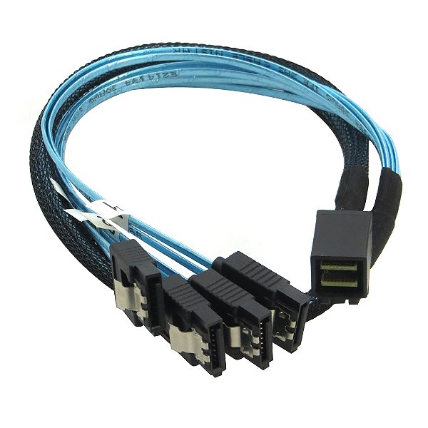 Cabo Sas 12g Sff-8643 Para 4 Sata 7 Pinos