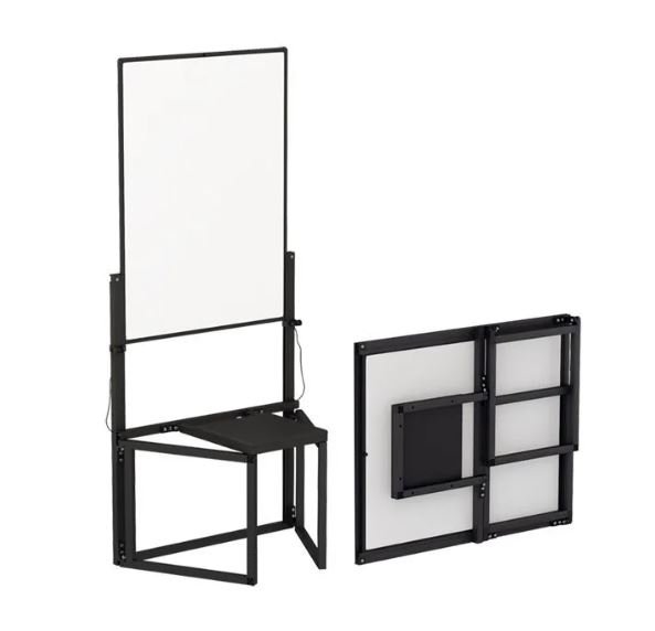 Mini Estúdio com Painel Antireflexo e Banqueta