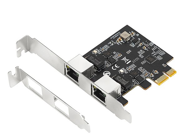 Placa de Rede 02 Portas Ethernet 2,5 Gbps