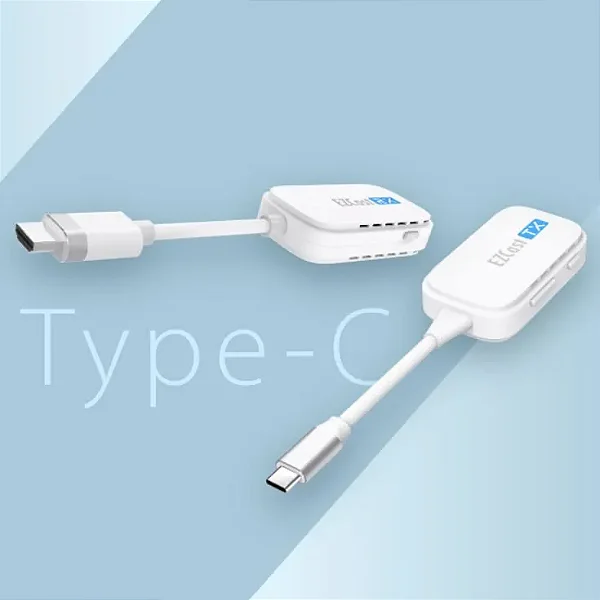 Kit Transmissor USB Tipo C para HDMI sem Fio