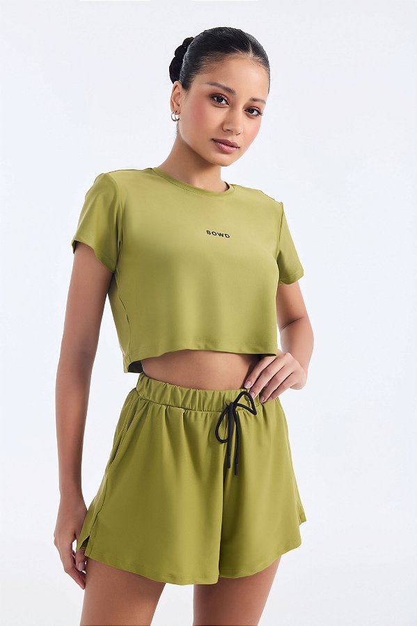 T-Shirt Cropped Pistache - SOWD