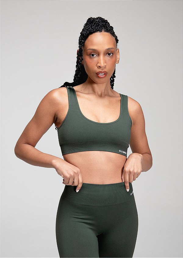 Top Ease Seamless Verde Militar - SOWD