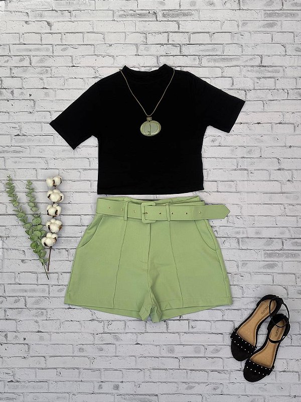 Shorts Alfaiataria com Cinto