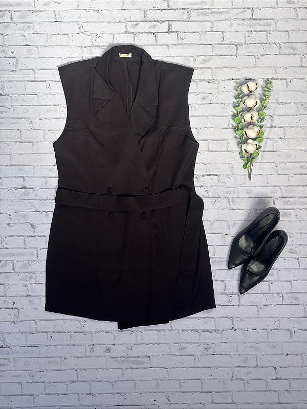 Vestido Fleur Linho com Pequena Ombreira