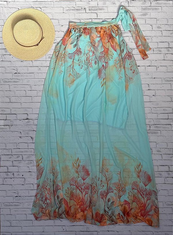 Vestido Moda Praia de Um Ombro