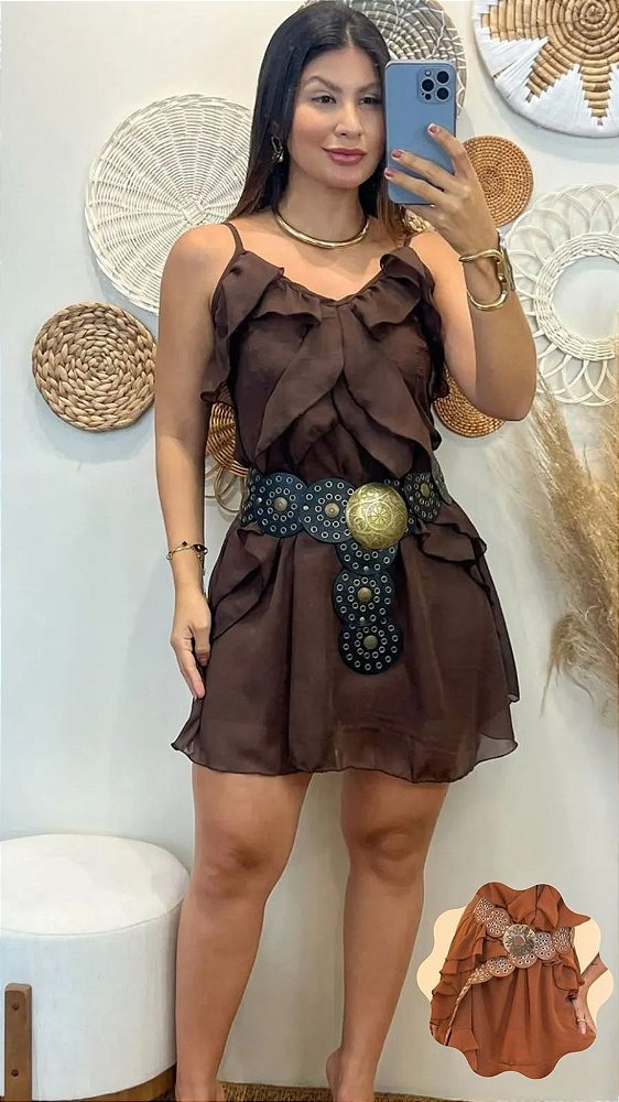 Vestido Macaquinho Boho Chique