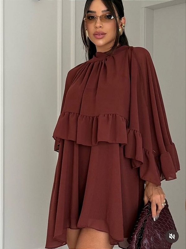 Vestido Boho Chic Poncho